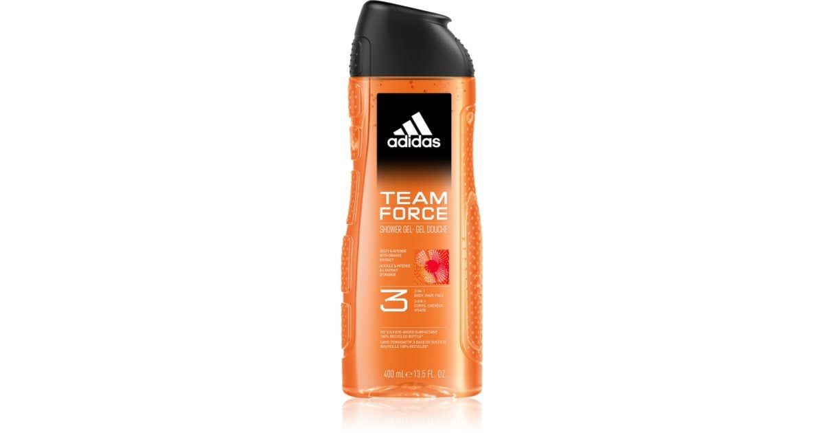Adidas Team Force 3-in-1 Shower Gel 400ml — buy original online in Pakistan at Cosmia.pk