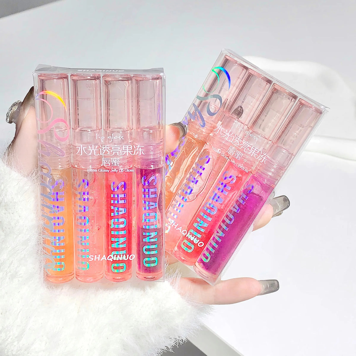 Beauty Mirror Lip Glaze Set Jelly Lip Gloss (4 Pcs) - Buy Online in Pakistan at Cosmia.pk