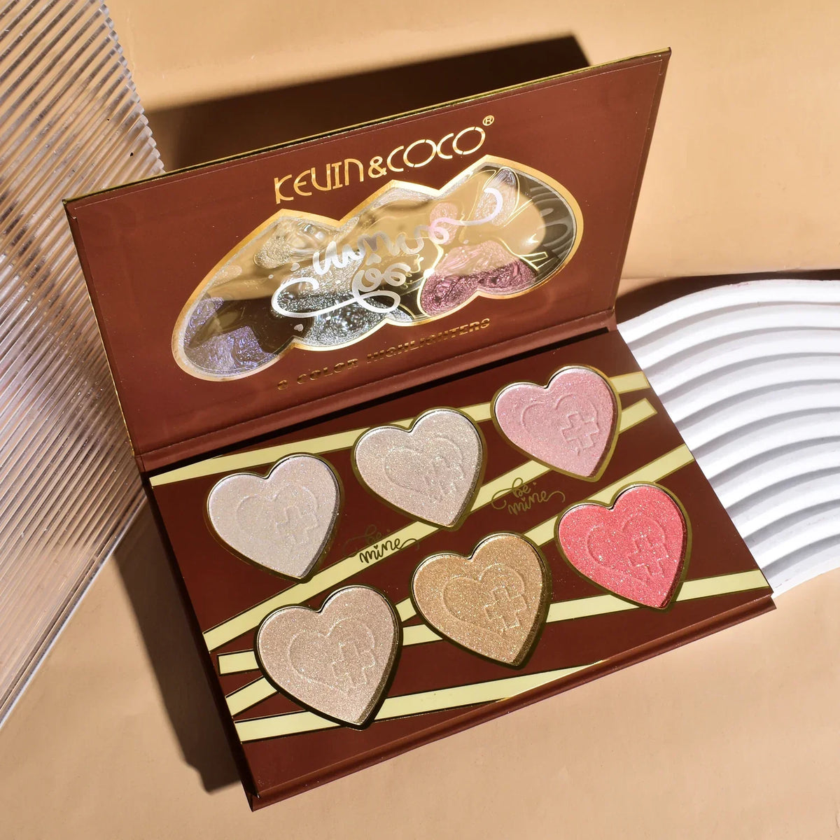 Kevin & Coco Be Mine 6-Color Highlighter Palette - Buy Online in Pakistan at Cosmia.pk