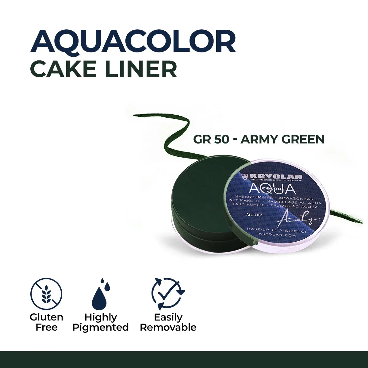 Kryolan - Aquacolor Cake Liner - Buy Online in Pakistan at Cosmia.pk