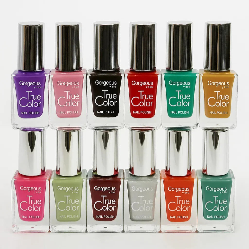 Gorgeous Paris true color permanent nail paint (12 Pcs Set) - Buy Online in Pakistan at Cosmia.pk