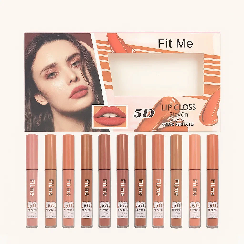 12 Pcs Fit Me 5D Lip Gloss - Buy Online in Pakistan at Cosmia.pk