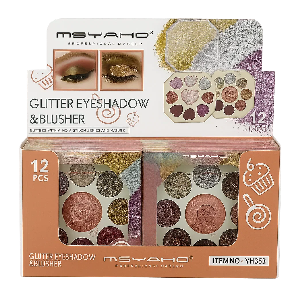 MSYAHO Glitter Eyeshadow & Blusher – 2-in-1 Glow & Glam Combo - Buy Online in Pakistan at Cosmia.pk