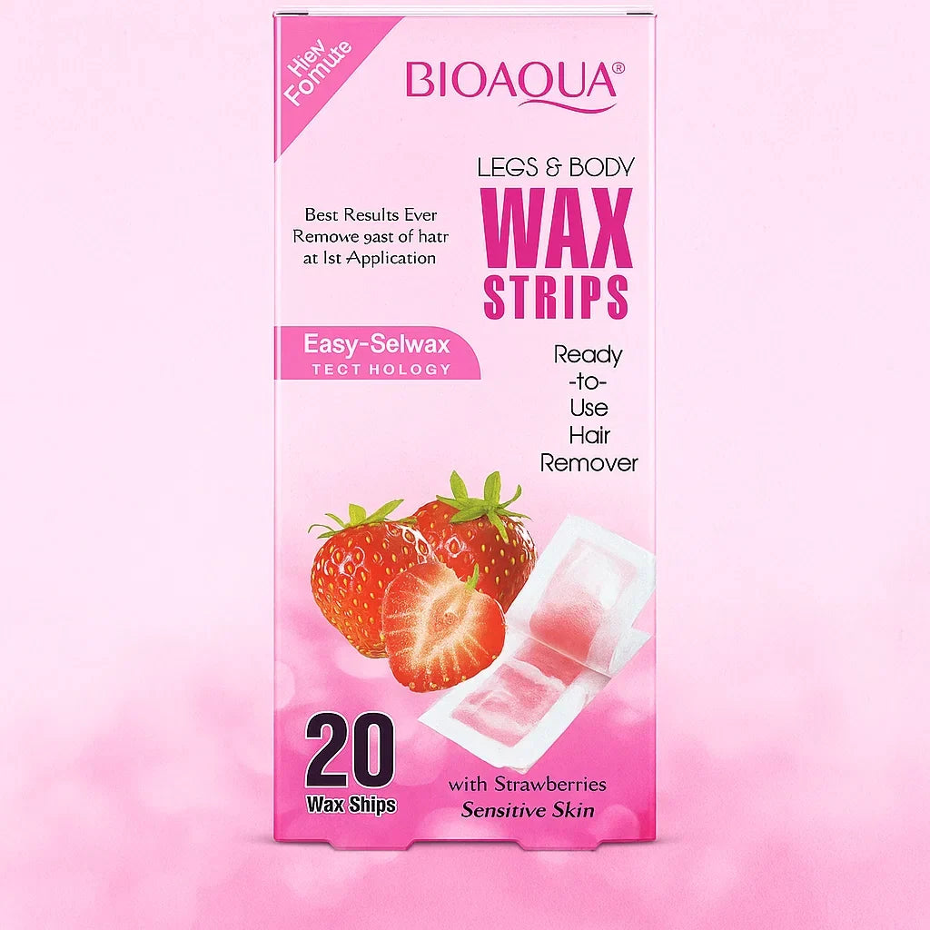 Bioaqua Body Wax Strips Dry (20 Pieces) - Buy Online in Pakistan at Cosmia.pk