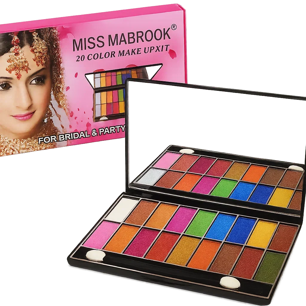 Miss Mababrook 20 Color Glitter Eyeshadow Palette - Buy Online in Pakistan at Cosmia.pk
