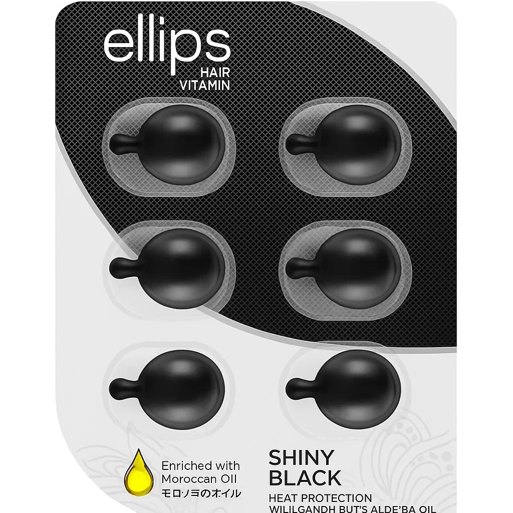 Ellips Shiny Black Hair Vitamin Capsules - 6 Pcs - Buy Online in Pakistan at Cosmia.pk