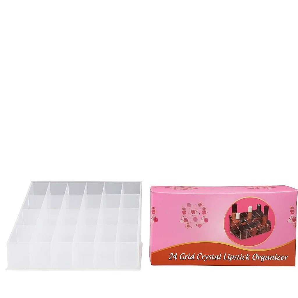 24-Grid Crystal Lipstick Organizer - Buy Online in Pakistan at Cosmia.pk