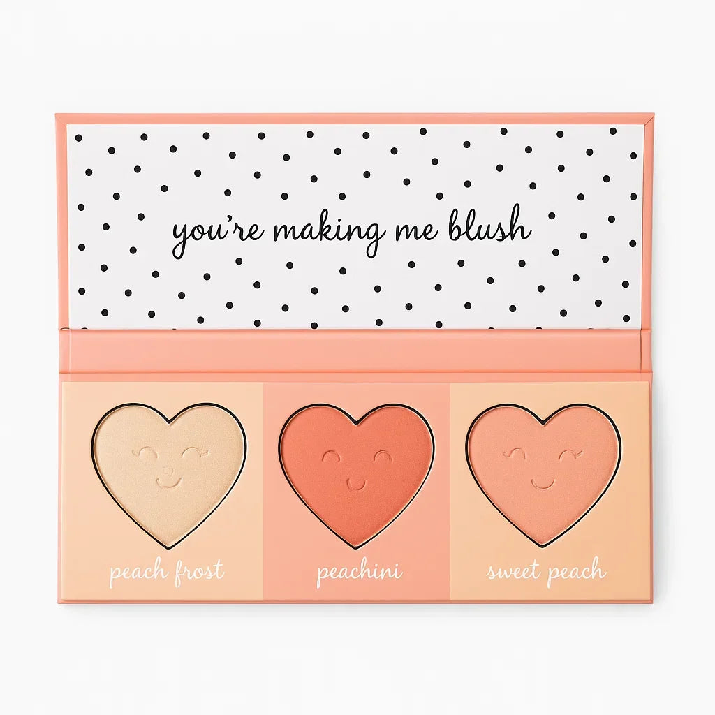 CHEEKY & PEACHY Matte Blush & Highlighter Palette - Buy Online in Pakistan at Cosmia.pk
