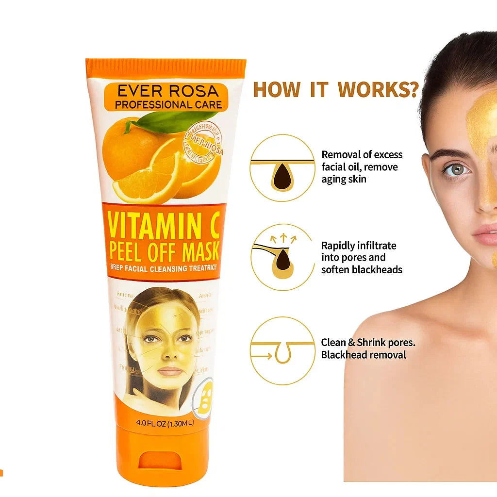 Ever Rosa Vitamin C Peel‑Off Mask – 130 ml - Buy Online in Pakistan at Cosmia.pk