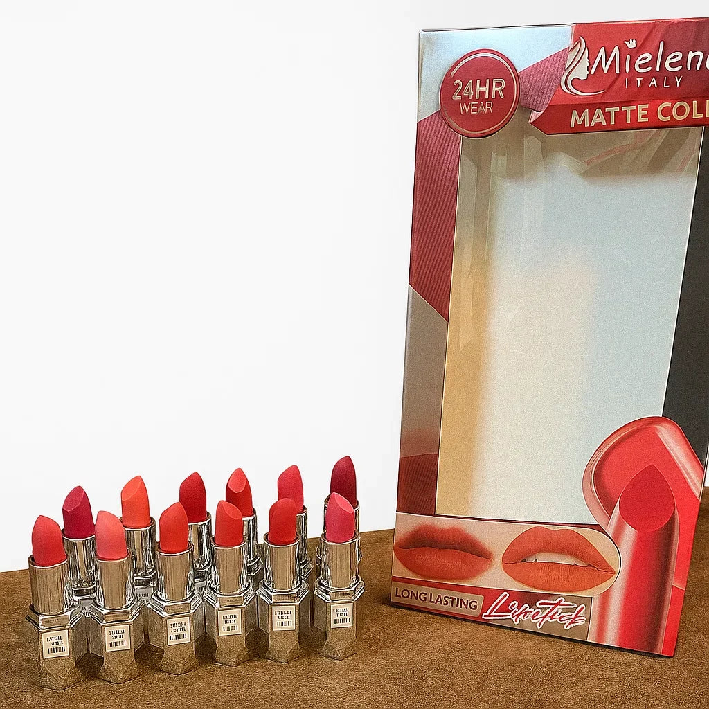 Mielena 24HR Wear Matte Lipstick  - 12 Pcs Set - Buy Online in Pakistan at Cosmia.pk