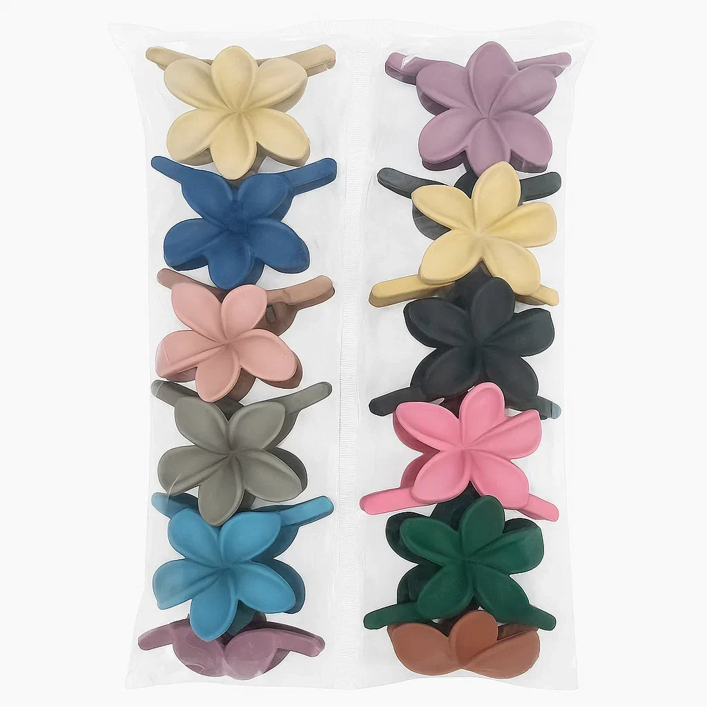 12‑Piece Flower Hair Clips Set - Buy Online in Pakistan at Cosmia.pk