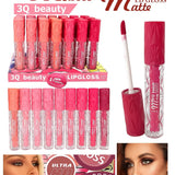 3Q Beauty Matte Lip Glosses 12 Pcs set - Buy Online in Pakistan at Cosmia.pk