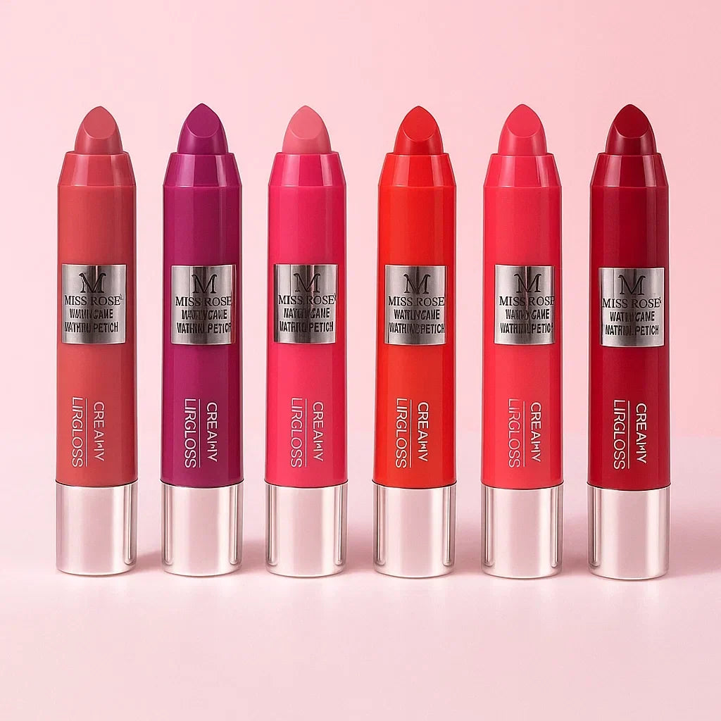 Miss Rose Lip Gloss Crayons - 6 Pcs Set - Buy Online in Pakistan at Cosmia.pk
