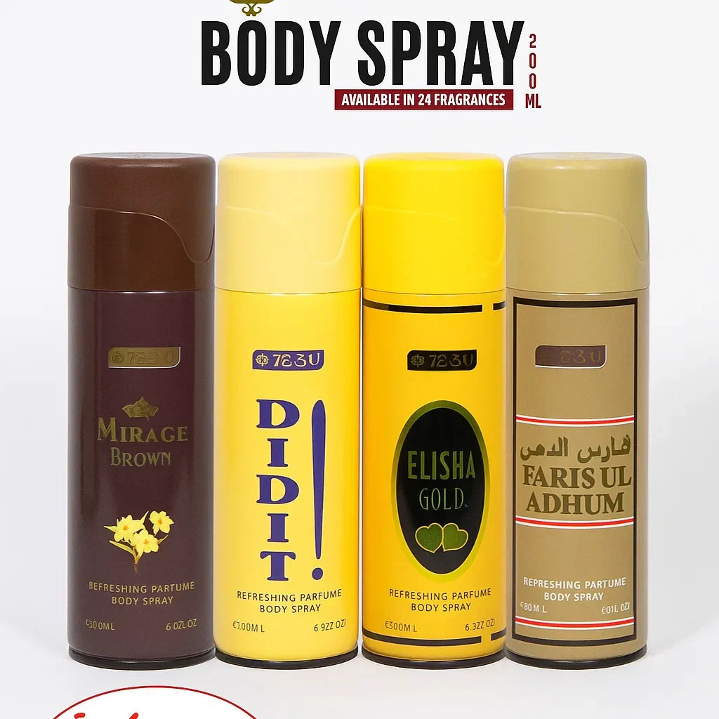 TEZN Body Spray - 4 Pcs - Each 200ml - Buy Online in Pakistan at Cosmia.pk
