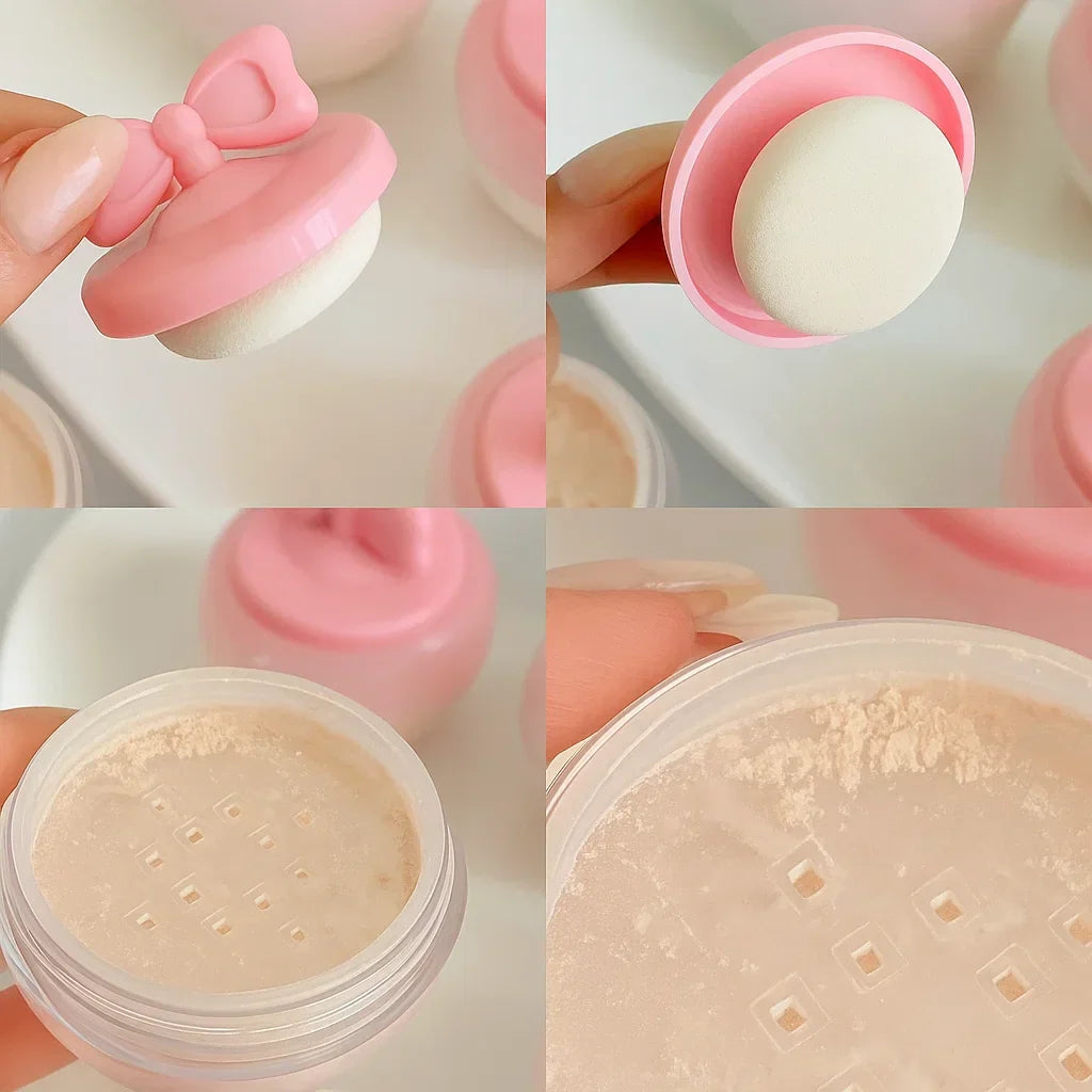 Hudamoji Bow Loose Face Powder Hudamoji