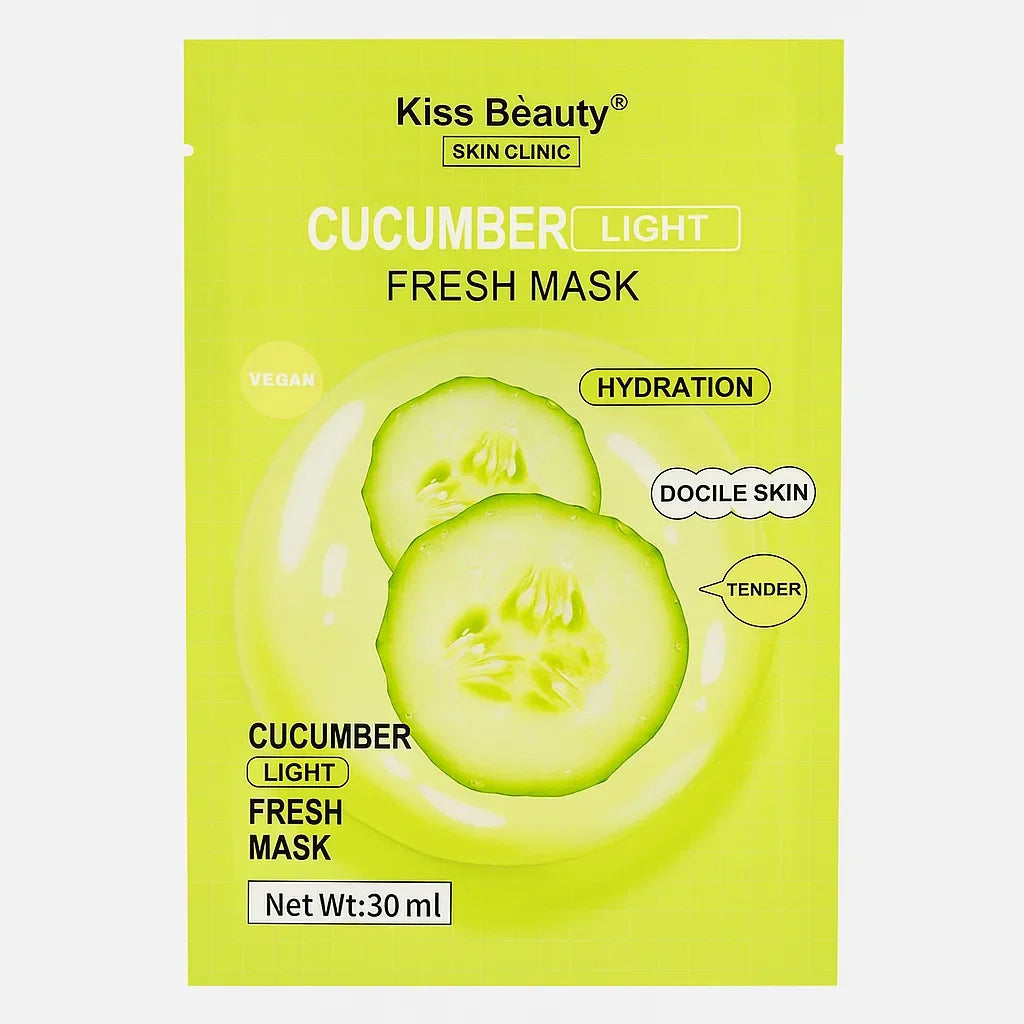 Kiss Beauty Cucumber Fresh Face Sheet Mask - Buy Online in Pakistan at Cosmia.pk