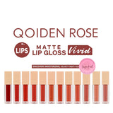 Qoiden Rose Matte Lipgloss - 12 Pcs Set - Buy Online in Pakistan at Cosmia.pk