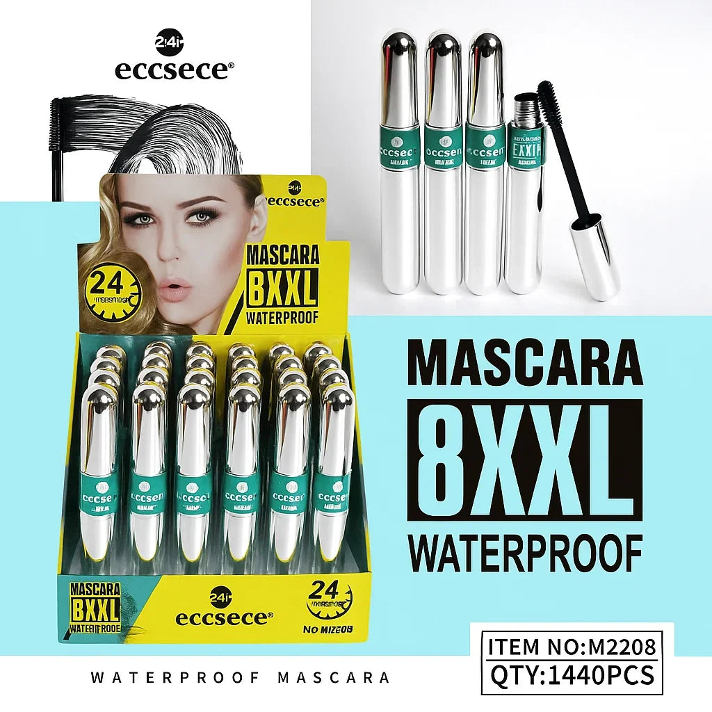 Eccsece 8XXL Waterproof Black Mascara – Extra Volume & Long Wear - Buy Online in Pakistan at Cosmia.pk