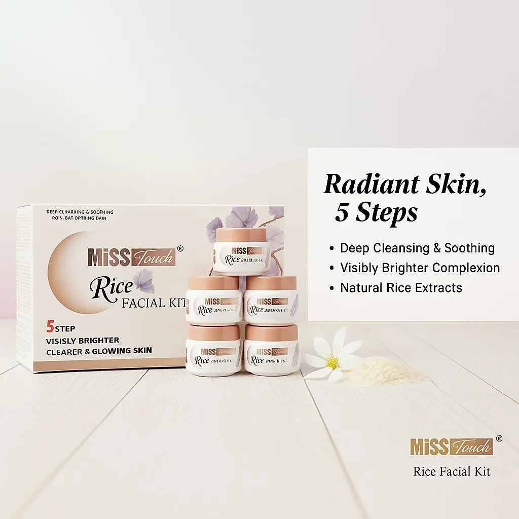 Miss Touch 5 Step Rice Facial Kit - Buy Online in Pakistan at Cosmia.pk