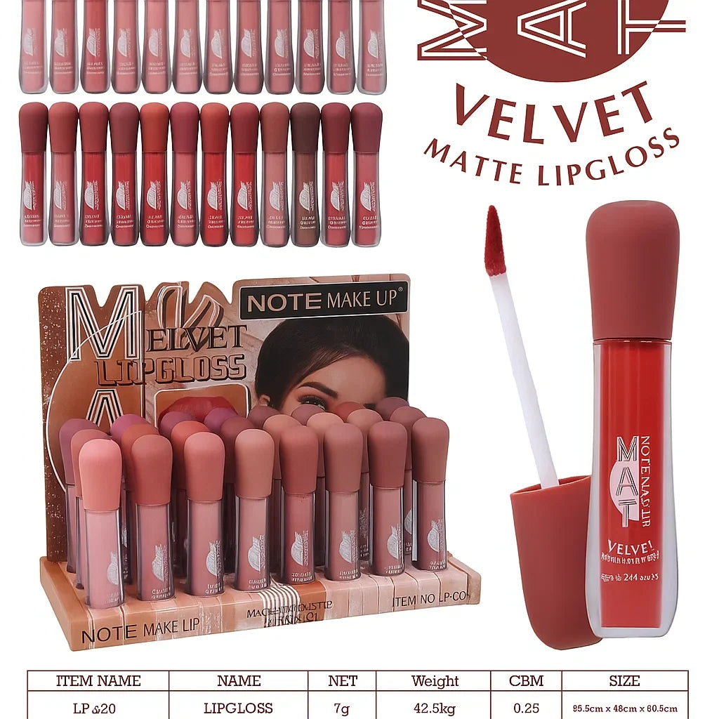 NOTE Makeup Mat-Velvet Matte Lipgloss – Bold Color, Velvet Touch - Buy Online in Pakistan at Cosmia.pk