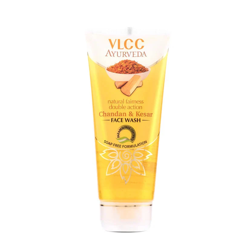 VLCC Natural Fairness Double Action Kesar & Chandan Face Wash - 50ml - Buy Online in Pakistan at Cosmia.pk