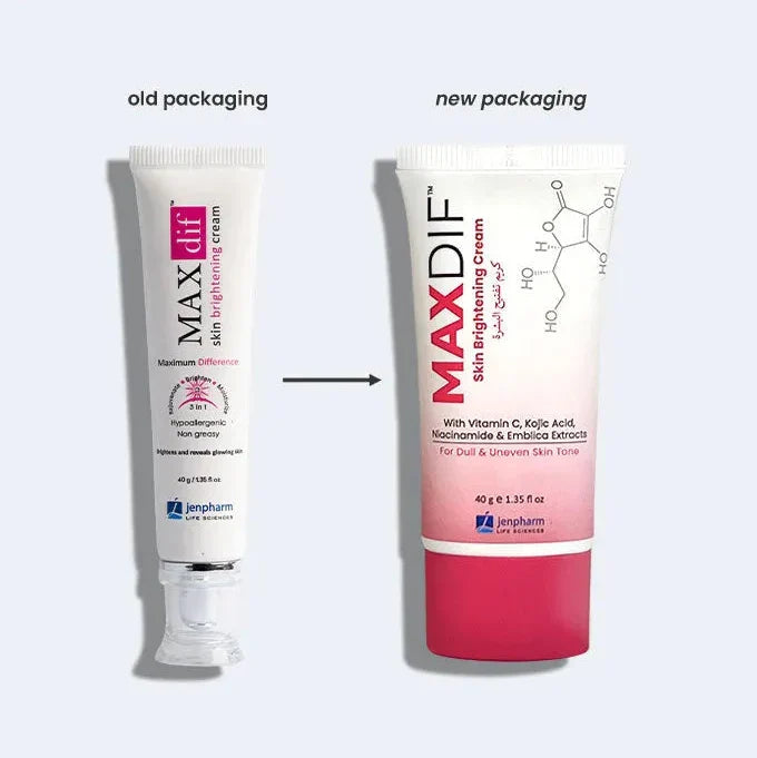 JENPHARM Maxdif Skin Brightening Cream - 40g - Buy Online in Pakistan at Cosmia.pk