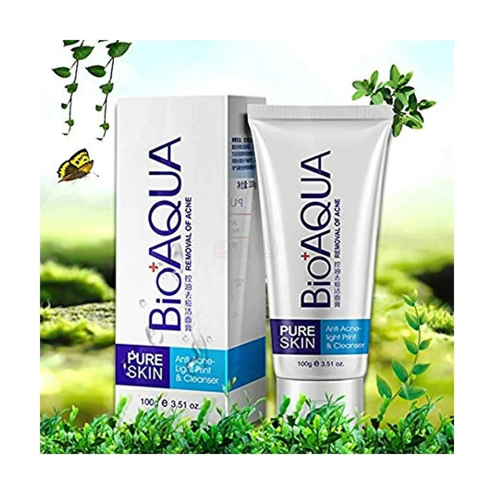 BIOAQUA Acne Treatment Facial Cleanser - 100g - Buy Online in Pakistan at Cosmia.pk