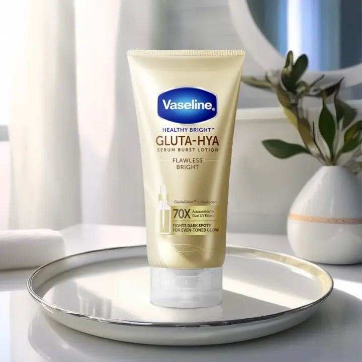 Vaseline Gluta-Hya Serum Burst Lotion Flawless Bright 70X – 200ml - Buy Online in Pakistan at Cosmia.pk