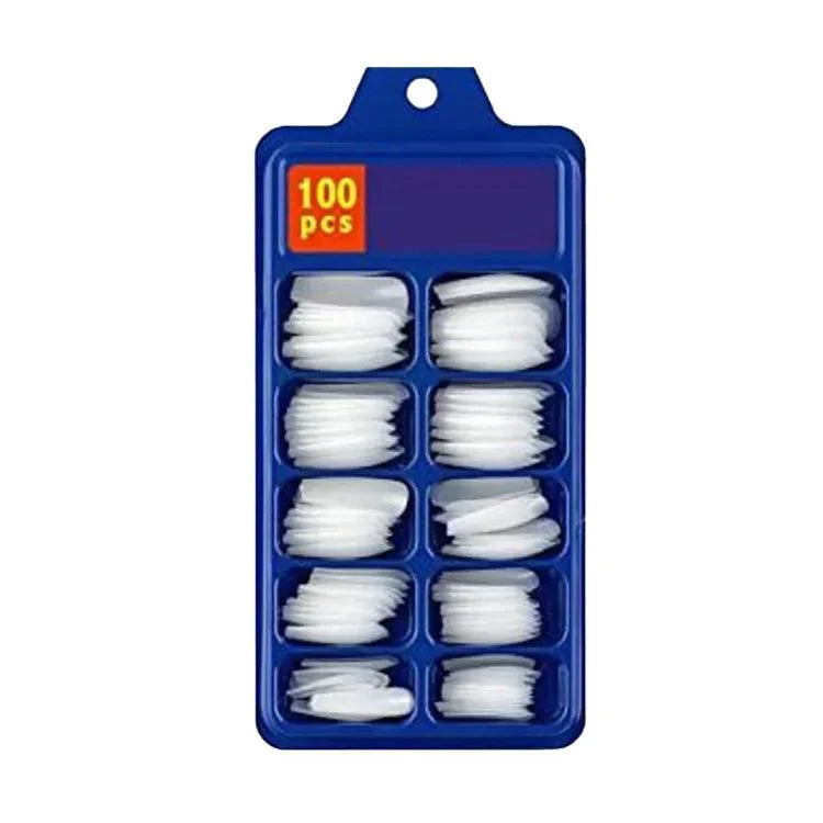 100-Pcs Natural Transparent Artificial Nails - Buy Online in Pakistan at Cosmia.pk