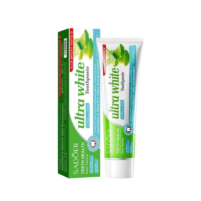 Sadoer Ultra White & Bright Aloevera Toothpaste - 100g - Buy Online in Pakistan at Cosmia.pk