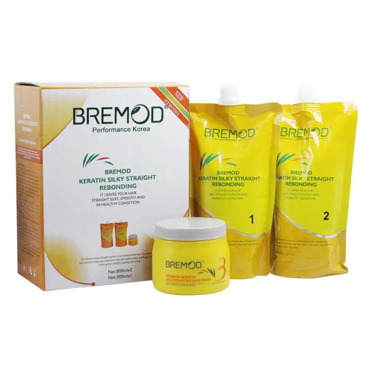 Bremod Silky Straight Keratin Rebonding Kit - Buy Online in Pakistan at Cosmia.pk