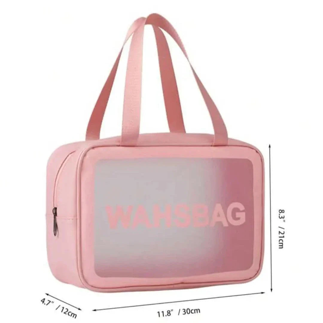 Women Portable Travel Wash Bag Transparent Waterproof Makeup Storage - Buy Online in Pakistan at Cosmia.pk