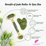 2 In 1 Jade Roller & Gua Sha Set - Buy Online in Pakistan at Cosmia.pk