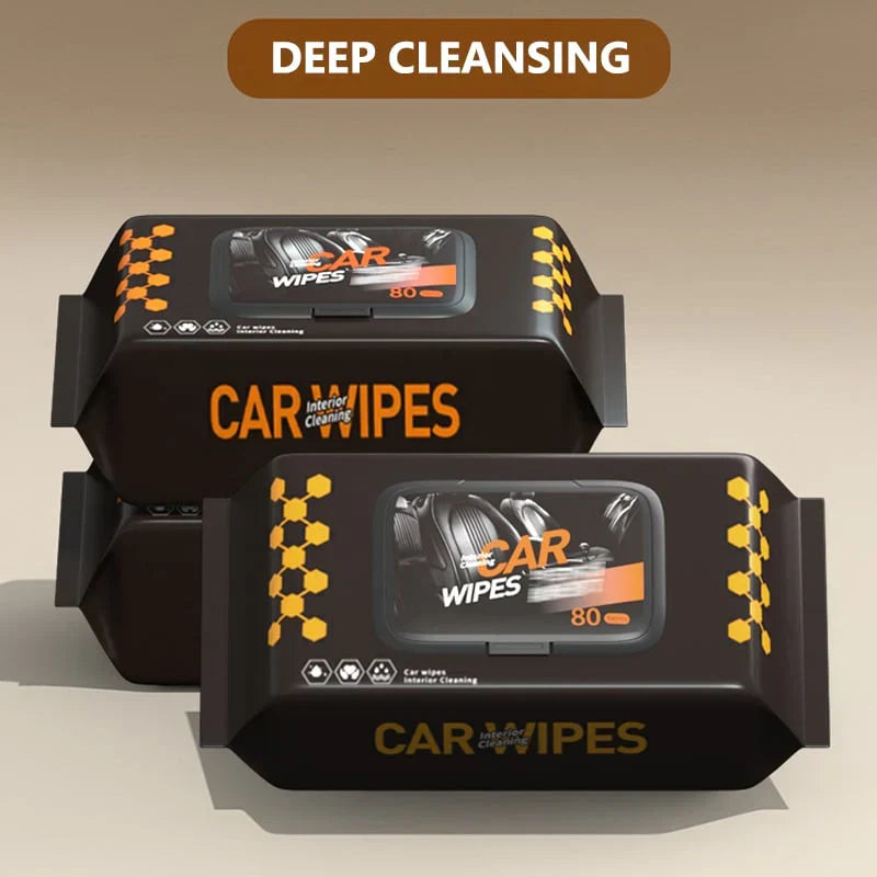 Car interior cleaning and polishing Wipes - PACK OF 80 - Buy Online in Pakistan at Cosmia.pk