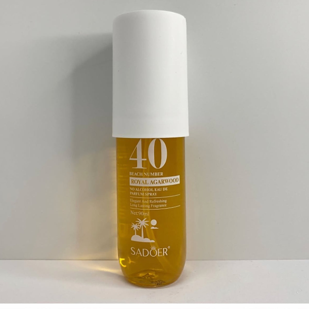 SADOER Beach Number 40 Royal Agarwood no alcohol perfume spray 90ml golden bottle