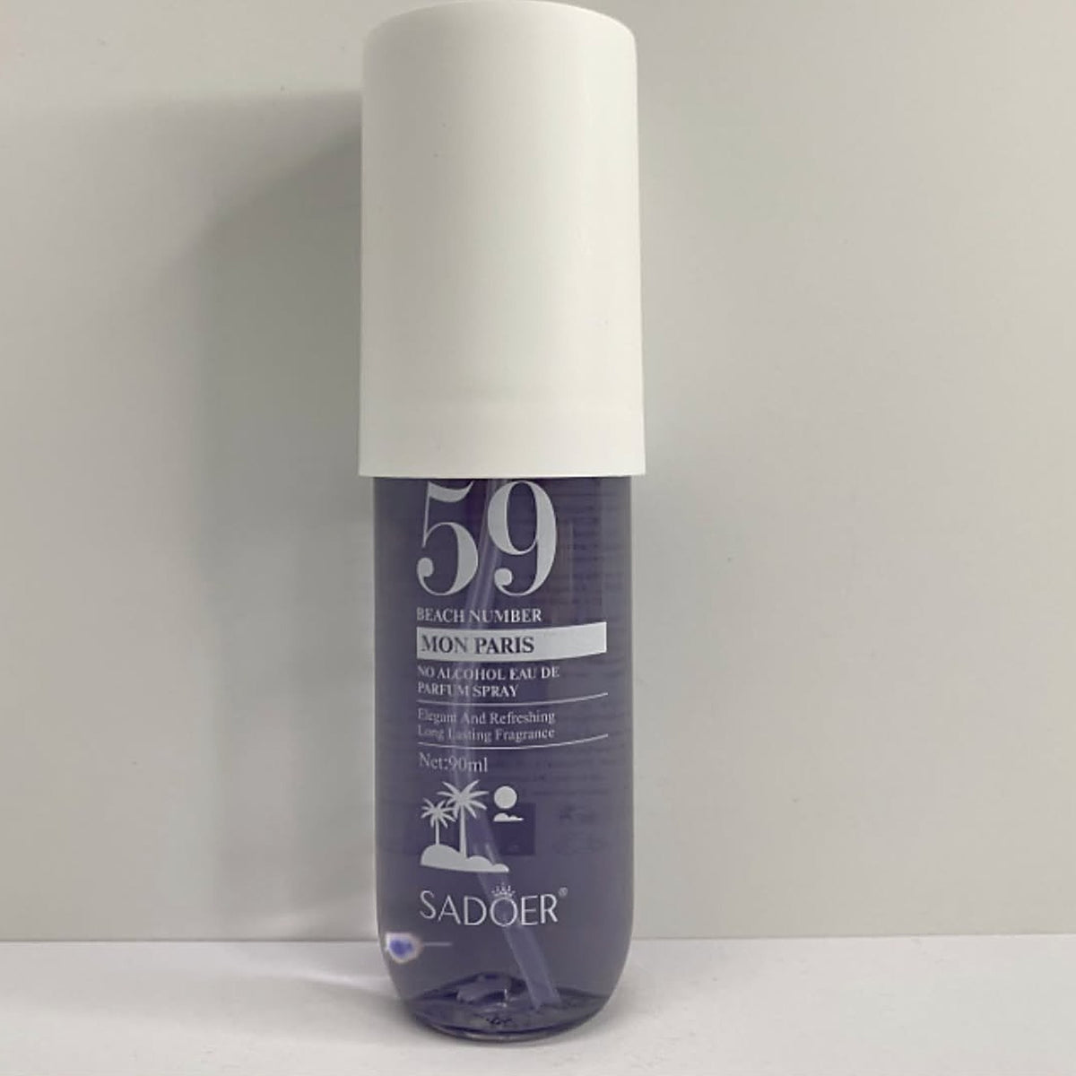 SADOER Beach Number 59 Mon Paris no alcohol perfume spray 90ml purple bottle