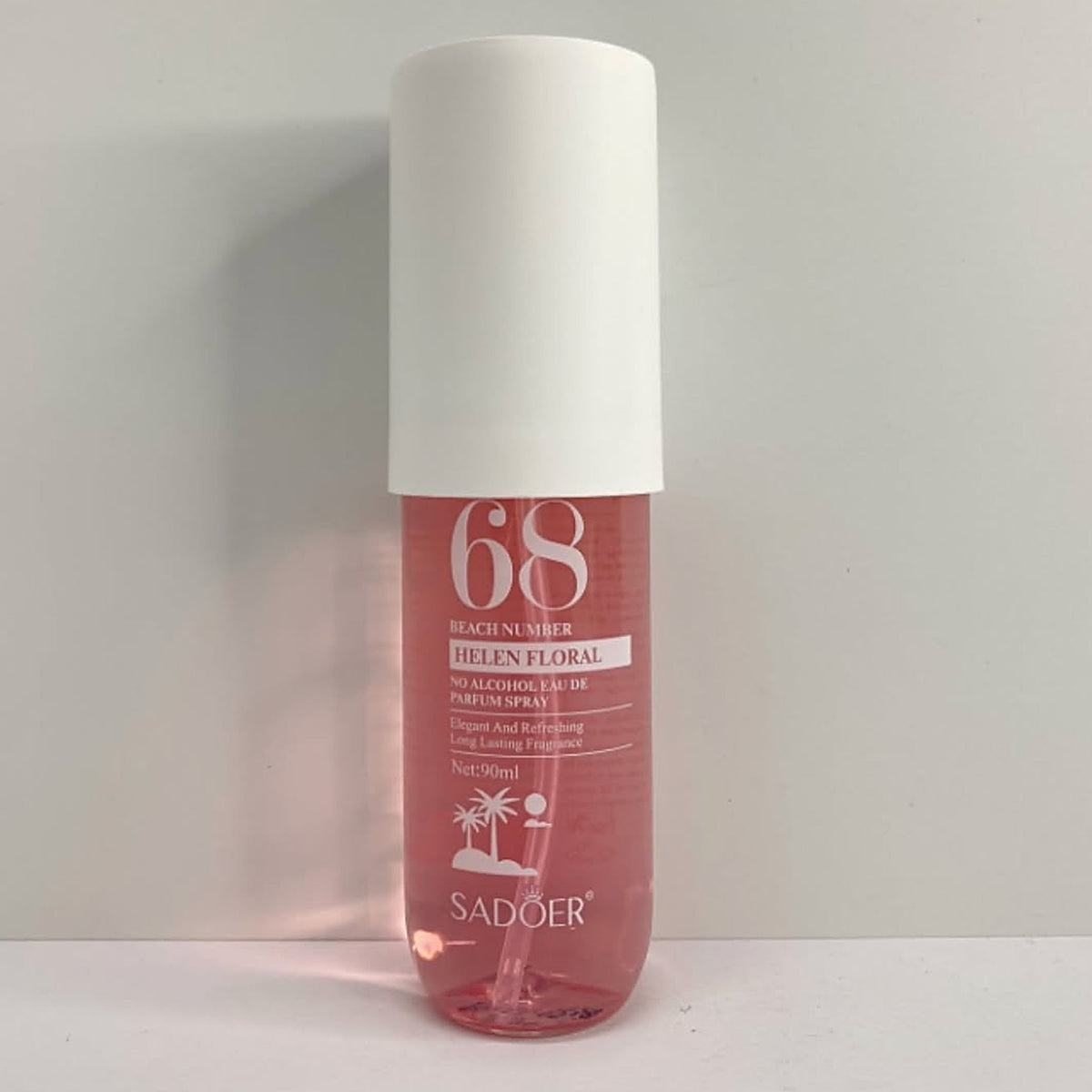 SADOER Beach Number 68 Helen Floral no alcohol perfume spray 90ml pink bottle