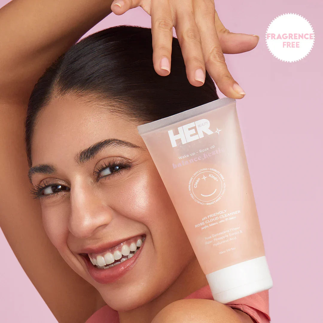 HER Beauty balance bestie pH Friendly Rose Cloud Cleanser 150ml / - Buy Online in Pakistan at Cosmia.pk