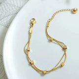Double Small Square Bracelet - Buy Online in Pakistan at Cosmia.pk