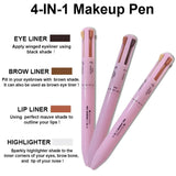 4 In 1 Makeup Pen - Multi function water proof - Buy Online in Pakistan at Cosmia.pk