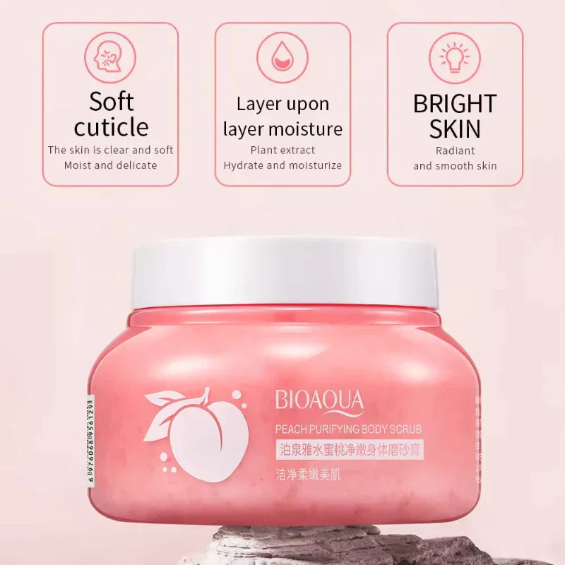 Bioaqua Peach Body Exfoliating Scrub – 250g - Buy Online in Pakistan at Cosmia.pk
