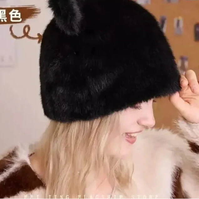 Bear Fur Woolen Cap (Random Colour) - Buy Online in Pakistan at Cosmia.pk