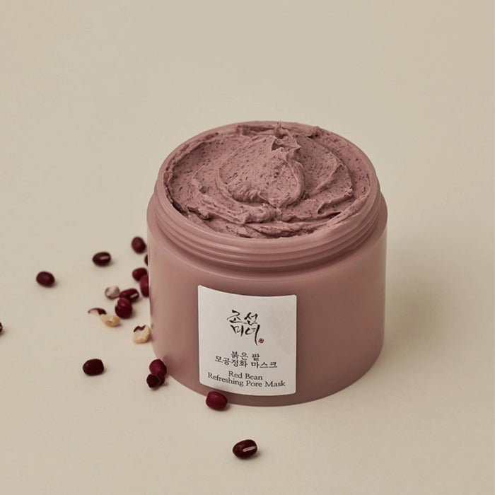 Beauty of Joseon Red Bean Refreshing Pore Mask open jar texture with red beans