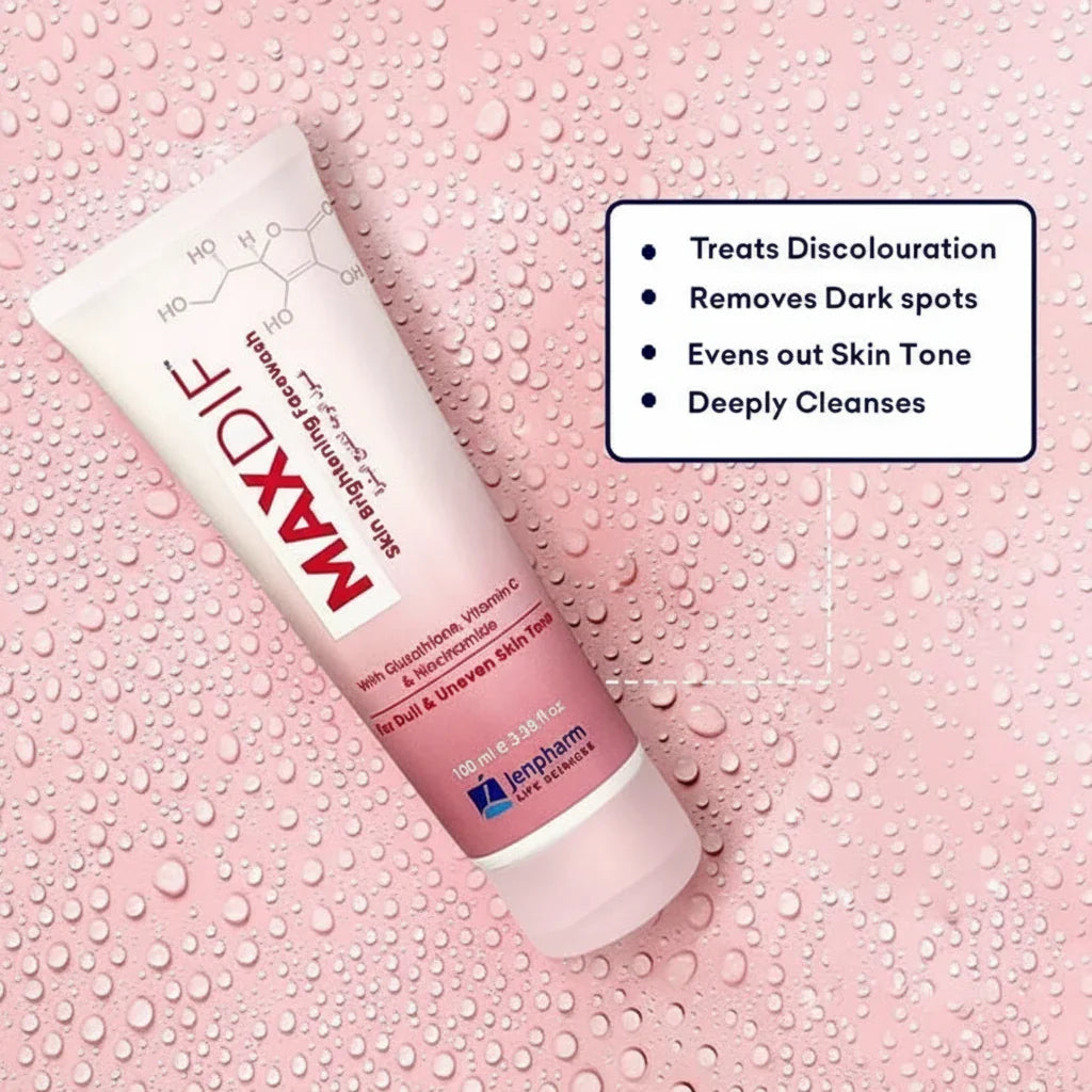 Jenpharm Maxdif Facewash - 100ml - Buy Online in Pakistan at Cosmia.pk