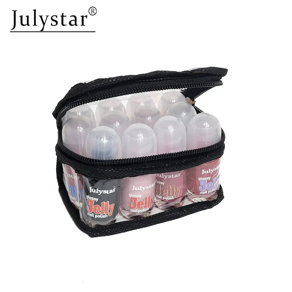 Julystar Glossy Jelly Peel off Nail Polish (Pack of 12Pcs) - Buy Online in Pakistan at Cosmia.pk
