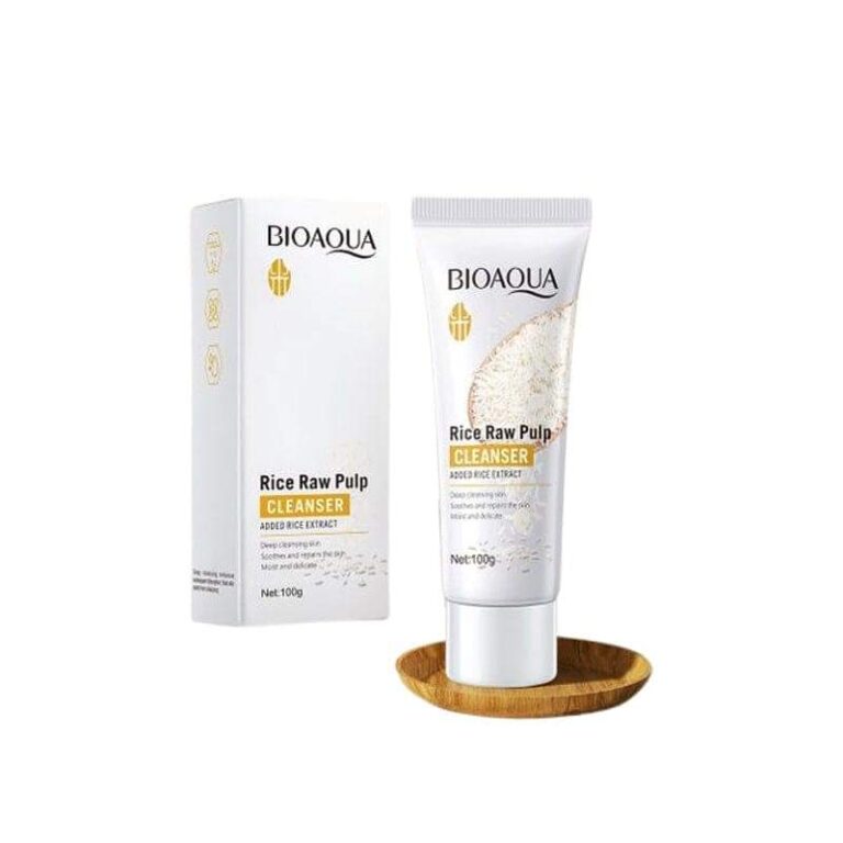 BIOAQUA Rice Raw Pulp Cleanser – 100g online in Pakistan - Cosmia.pk - Image 3