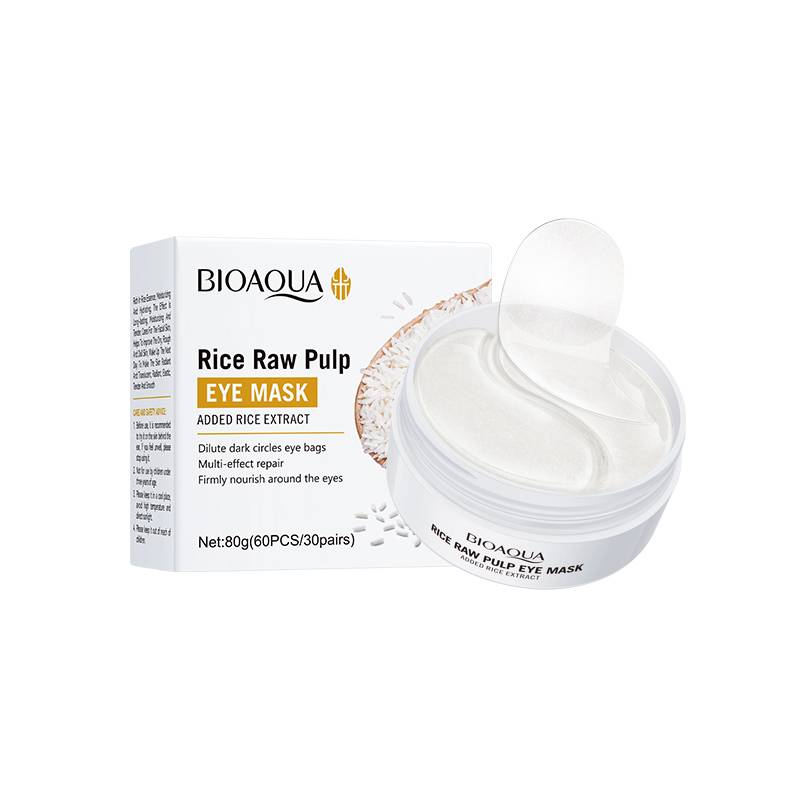 BIOAQUA Rice Raw Pulp Eye Mask 80g - 60 Patches 30 Pairs - Image 2