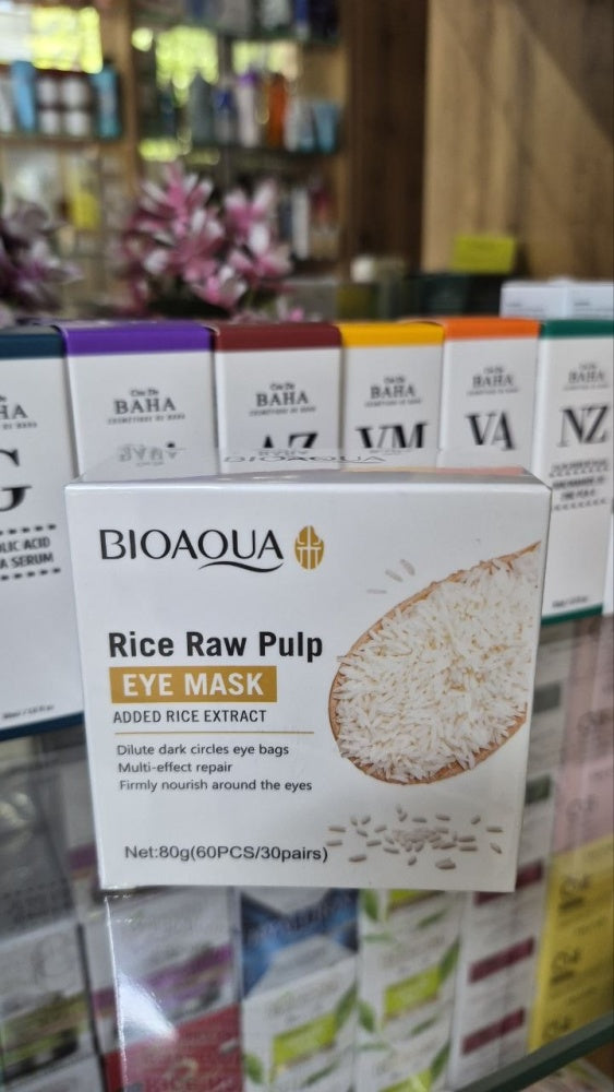BIOAQUA Rice Raw Pulp Eye Mask 80g - 60 Patches 30 Pairs - Image 3