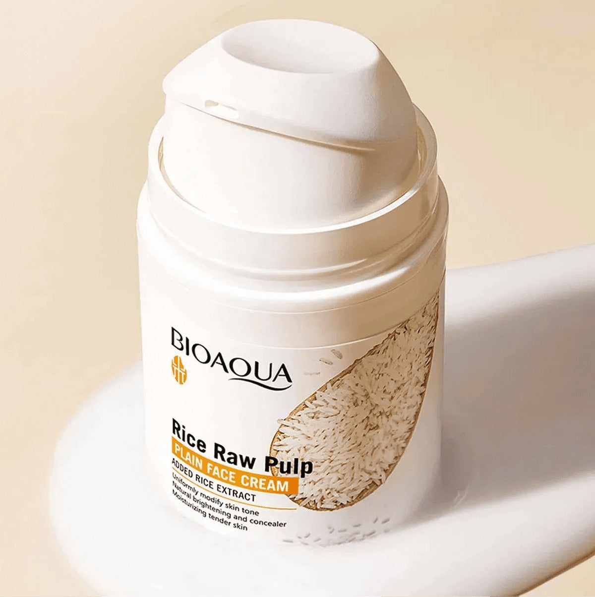 Bioaqua Rice Raw Pulp Plain Face Cream 50g - Image 2