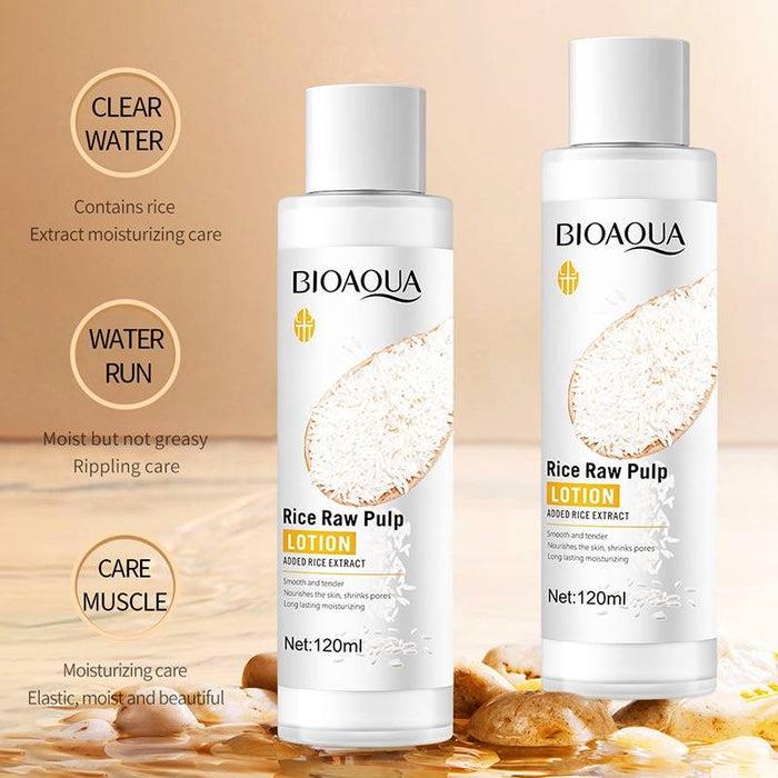 Bioaqua Rice Raw Pulp Lotion - 120ml - Buy Online in Pakistan at Cosmia.pk